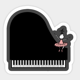 Dancing piano Sticker